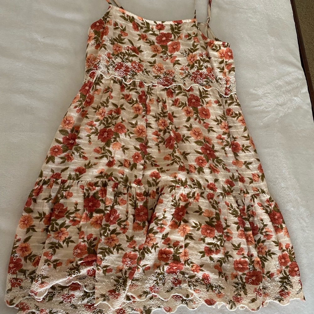 American Eagle floral tiered dress